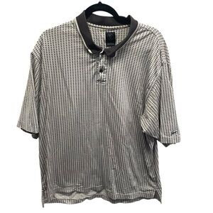 Nike Golf men’s polo shirt checkered size XL 100% cotton